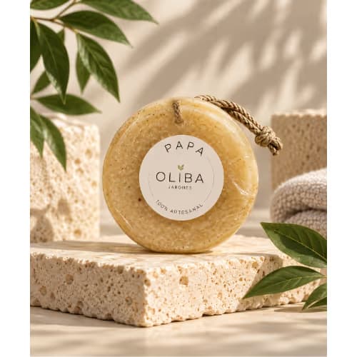 Jabón orgánico  exfoliante de papa